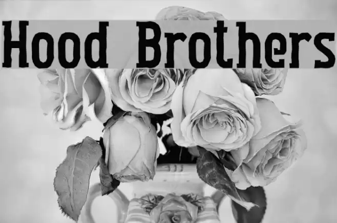 Hood Brothers Font examples