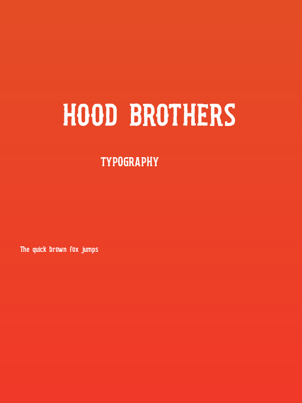 Hood Brothers Poster