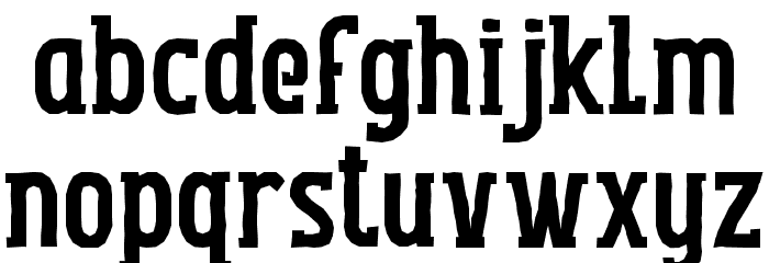 Hood Brothers Font LOWERCASE