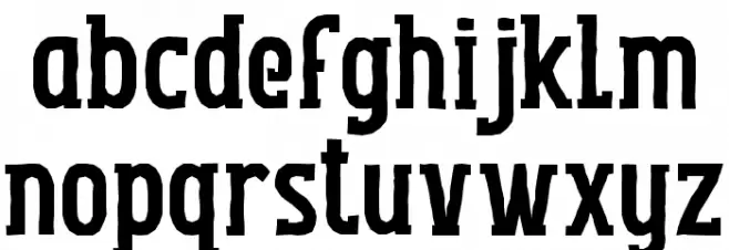 Hood Brothers Font LOWERCASE