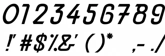 Hood Ornament Font OTHER CHARS