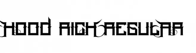 Hood Rich Regular  baixar fontes gratis
