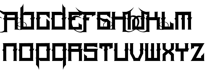 Hood Rich Regular Font LOWERCASE