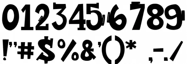 Hood Rulez Font OTHER CHARS