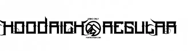 HoodRich-Regular  Frei Schriftart Herunterladen
