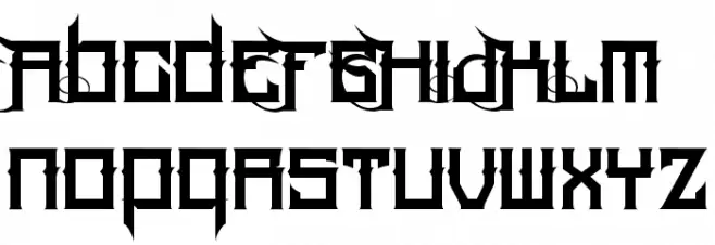 HoodRich-Regular Font Litere mari