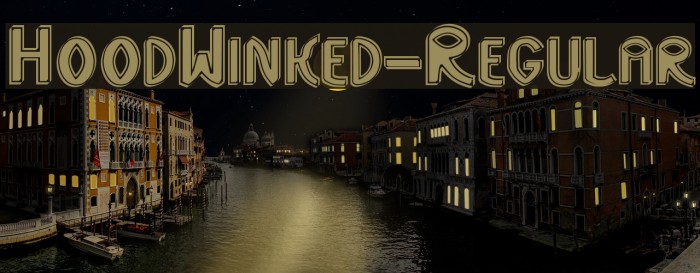 HoodWinked-Regular Font examples