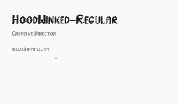 HoodWinked-Regular Business Card