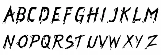 Hooded خط أحرف صغيرة