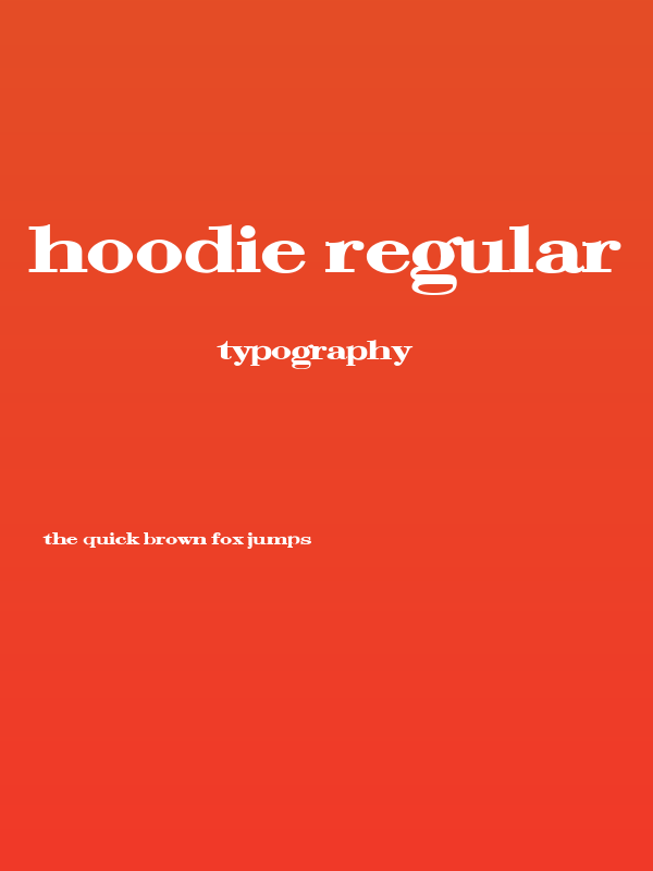 Hoodie Regular Poster