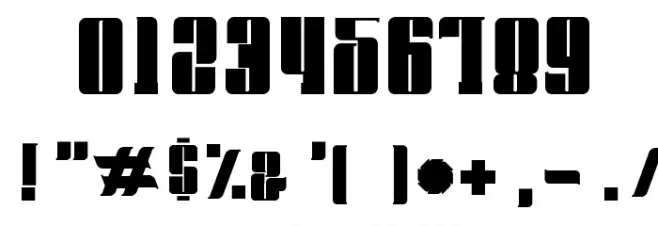 Hoods and Capers Slab Font OTHER CHARS