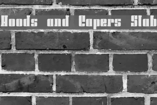 Hoods and Capers Slab Font examples