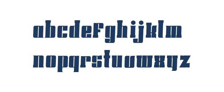 Hoods and Capers Slab Lowercase