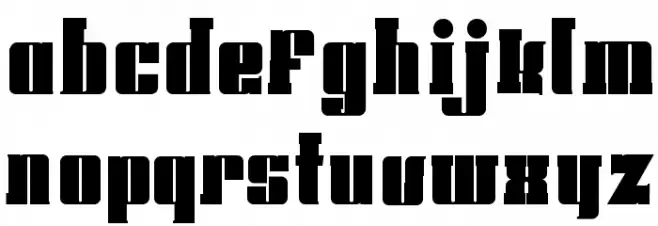 Hoods and Capers Slab Font LOWERCASE