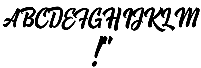 Hoodson Script Free Demo Regular Шрифта ДРУГИЕ символов