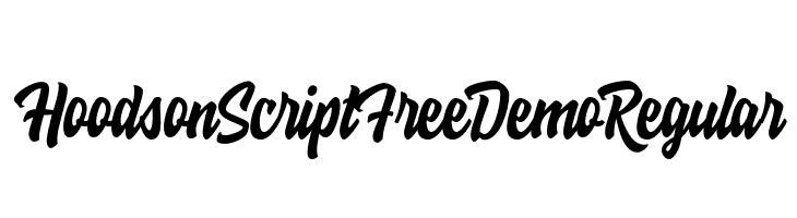 Hoodson Script Free Demo Regular  font caratteri gratis