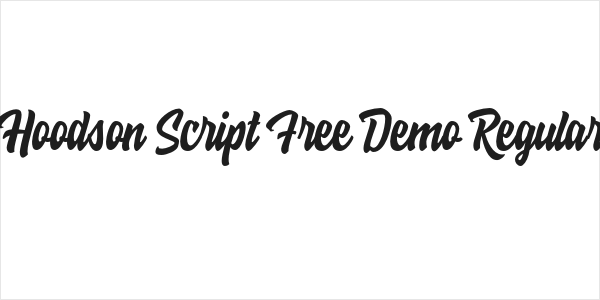 Hoodson Script Free Demo Regular Logo