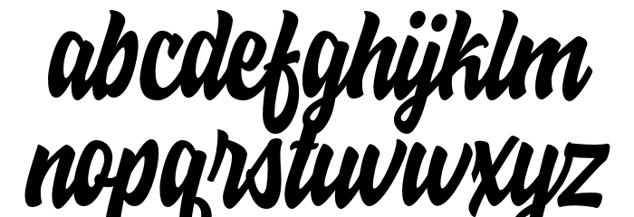 Hoodson Script Free Demo Regular Font LOWERCASE