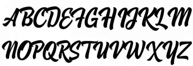 Hoodson Script Free Demo Regular Polices MAJUSCULES
