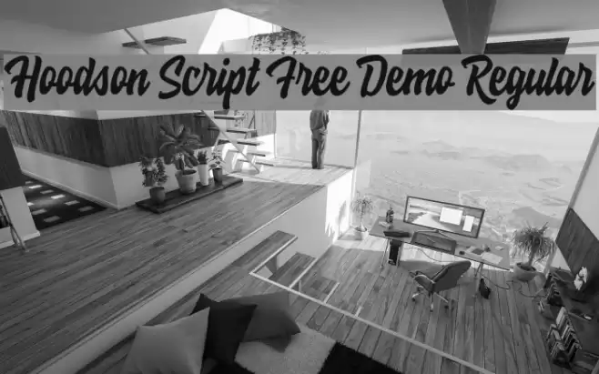 Hoodson Script Free Demo Regular Шрифта examples
