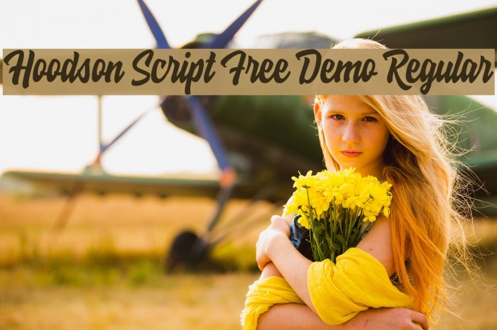 Hoodson Script Free Demo Regular Шрифта examples