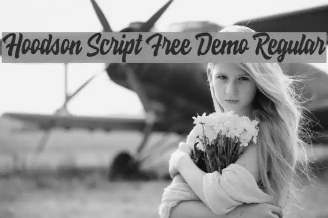 Hoodson Script Free Demo Regular Шрифта examples