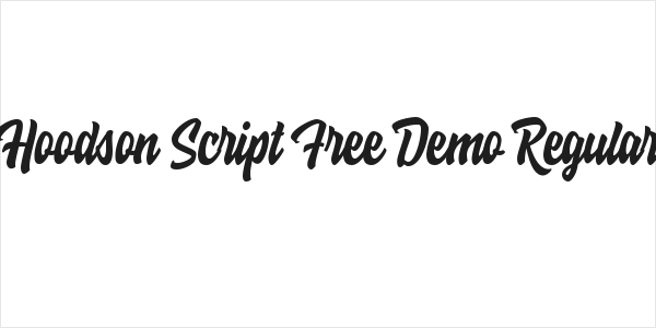 Hoodson Script Free Demo Regular Logo