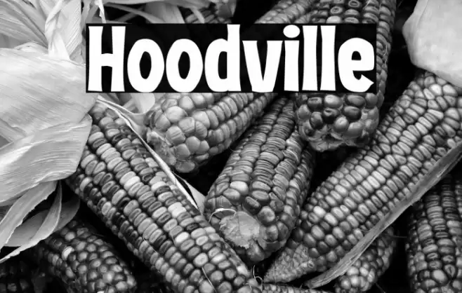 Hoodville Font examples