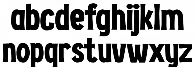 Hoodville Caratteri MINUSCOLO