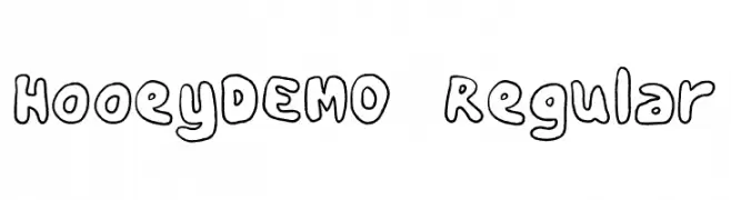 HooeyDEMO-Regular  Frei Schriftart Herunterladen