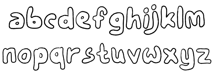 HooeyDEMO-Regular Font LOWERCASE