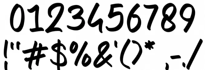 Hook Franco Font OTHER CHARS