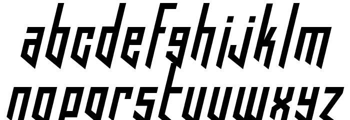 Hooked Up 101 Font LOWERCASE