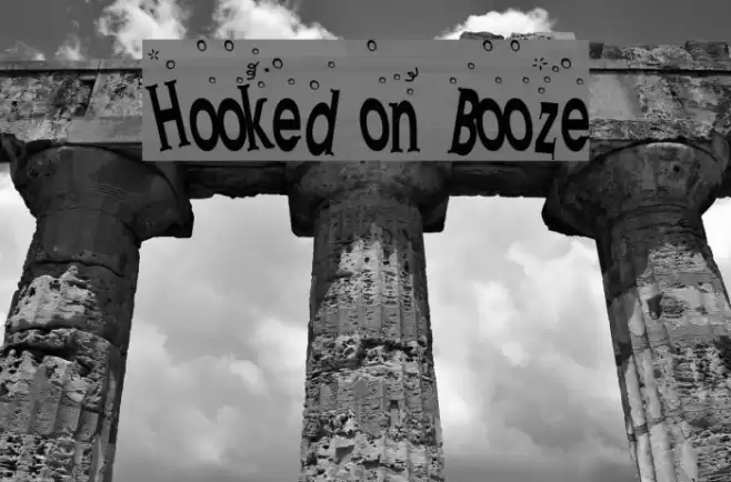 Hooked on Booze Schriftart examples