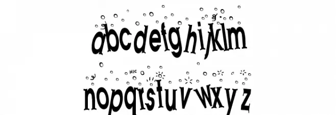 Hooked on Booze Schriftart Kleinbuchstaben