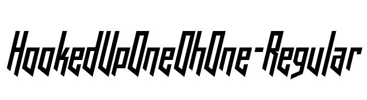 HookedUpOneOhOne-Regular  font caratteri gratis