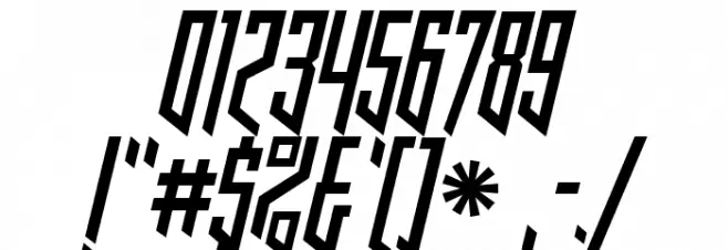 HookedUpOneOhOne-Regular Font OTHER CHARS