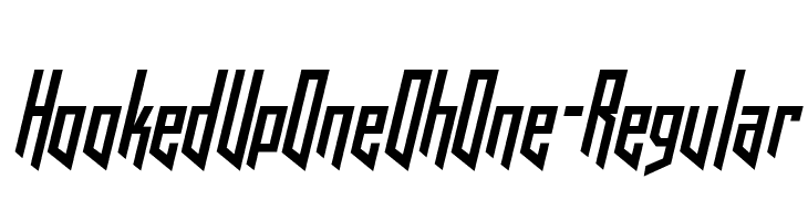 HookedUpOneOhOne-Regular  font caratteri gratis