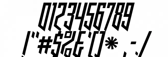 HookedUpOneOhOne-Regular Font OTHER CHARS