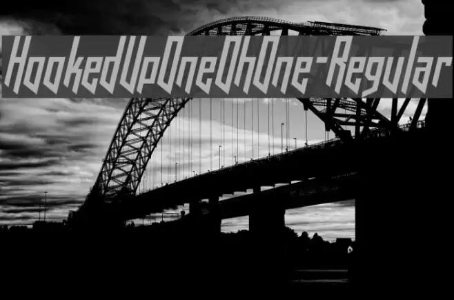 HookedUpOneOhOne-Regular Font examples