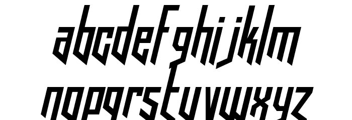 HookedUpOneOhOne-Regular Font LOWERCASE