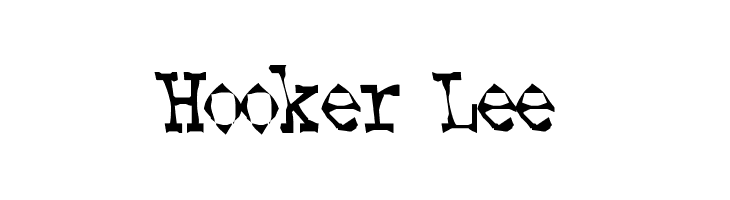 Hooker Lee  Descarca Fonturi Gratis