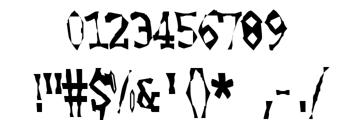 Hooker Lee Font OTHER CHARS