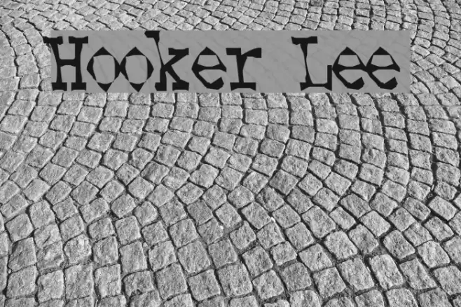 Hooker Lee Schriftart examples
