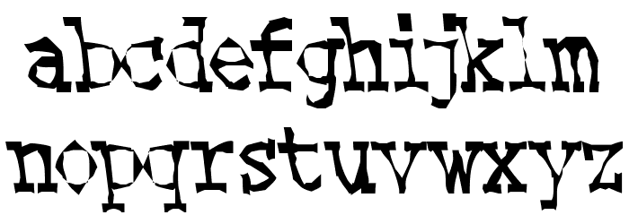 Hooker Lee Font LOWERCASE