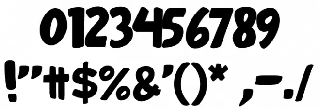 Hooliday Font OTHER CHARS