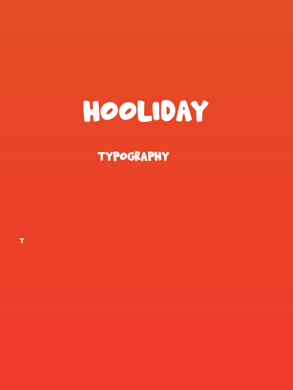Hooliday Poster