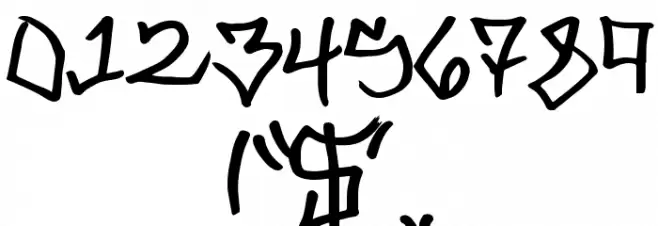 Hooligan Font Alte caractere