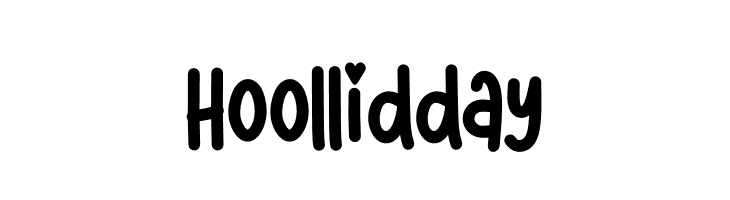 Hoollidday フォント