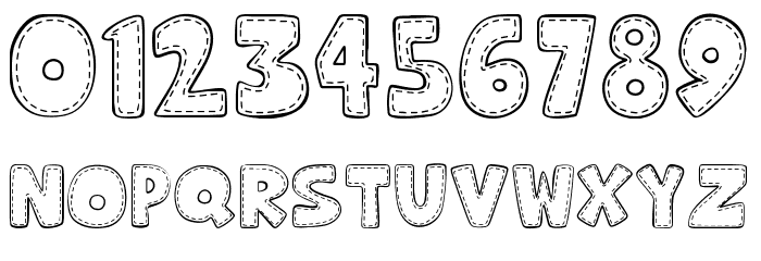 Hooman Stitch Font OTHER CHARS